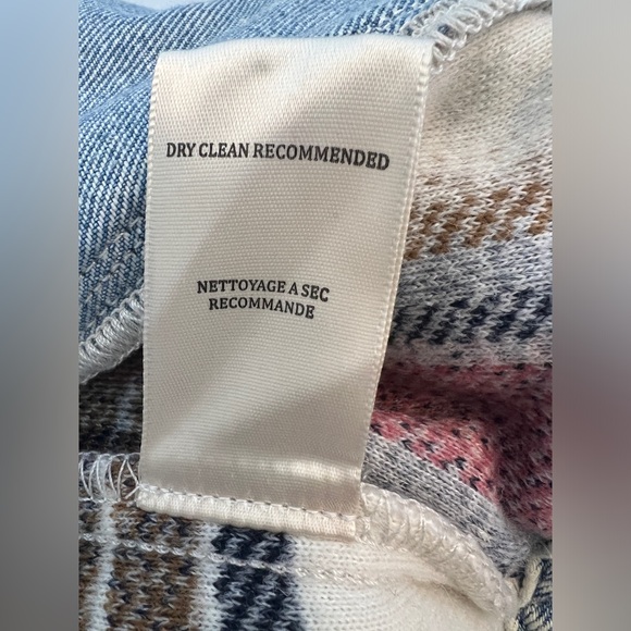 BLANKNYC Blank NYC Denim & Plaid Fleece / Flannel Hooded Jacket Size Large - Picture 9 of 12